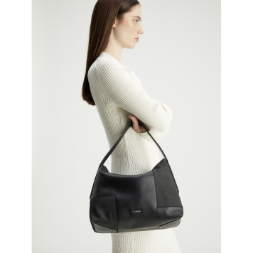 Τσάντα CALVIN KLEIN 12461 Contrast Panel Shoulder Bag 12461 Μαύρο