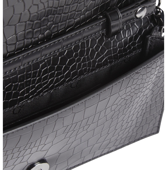 Τσάντα CALVIN KLEIN Mini Croc Effect Crossbody 12624 Μαύρο