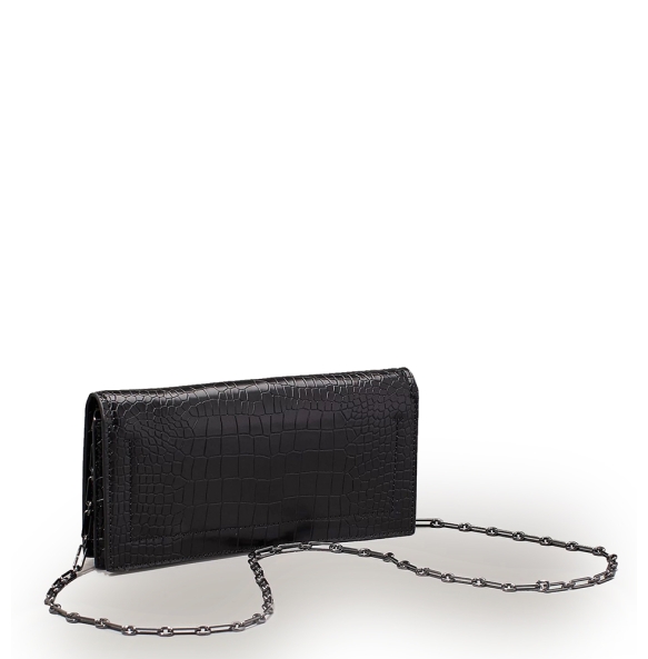 Τσάντα CALVIN KLEIN Mini Croc Effect Crossbody 12624 Μαύρο