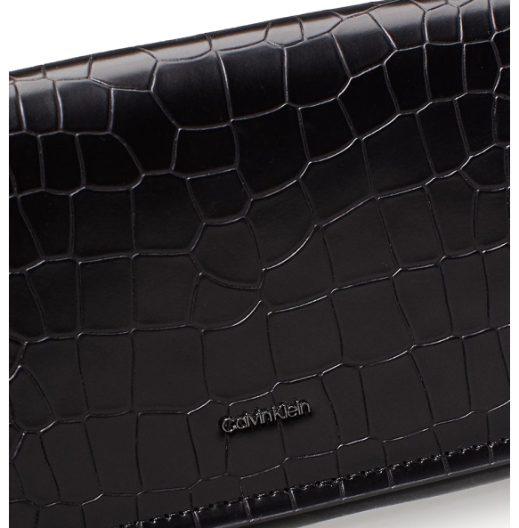 Τσάντα CALVIN KLEIN Mini Croc Effect Crossbody 12624 Μαύρο