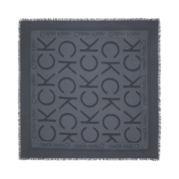 Φουλάρι CALVIN KLEIN Logo Jacquard Scarf 12708 Γκρι