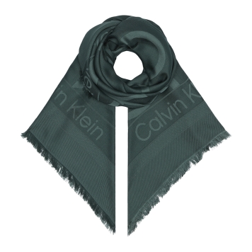 Φουλάρι CALVIN KLEIN Logo Jacquard Scarf 12708 Πράσινο