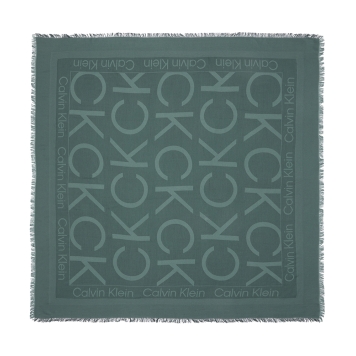 Φουλάρι CALVIN KLEIN Logo Jacquard Scarf 12708 Πράσινο