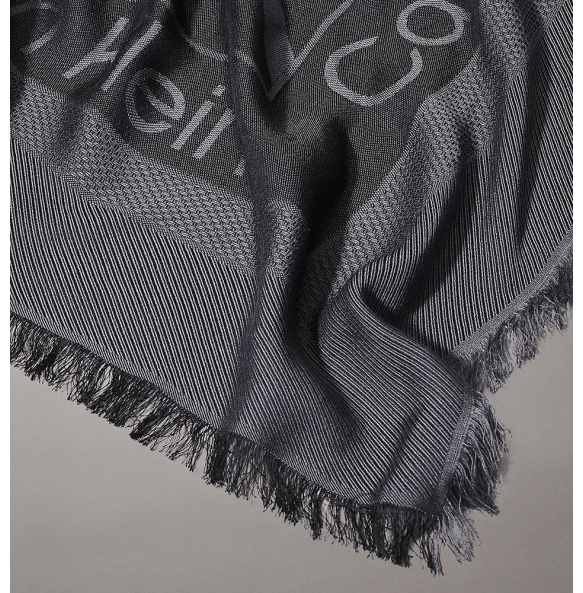 Φουλάρι CALVIN KLEIN Logo Jacquard Scarf 12708 Γκρι