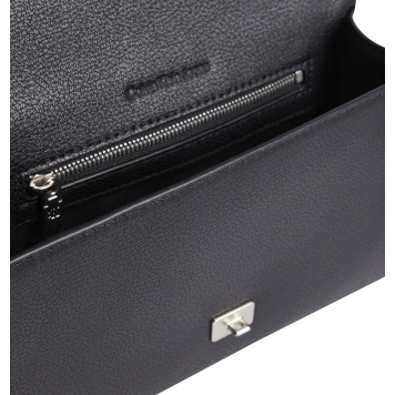 Γυναικεία τσάντα CALVIN KLEIN Forged Lock Small Flap 12715 Μαύρο