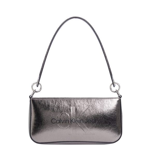 Τσάντα CALVIN KLEIN Metallic Shoulder Bag 12732 Ασημί