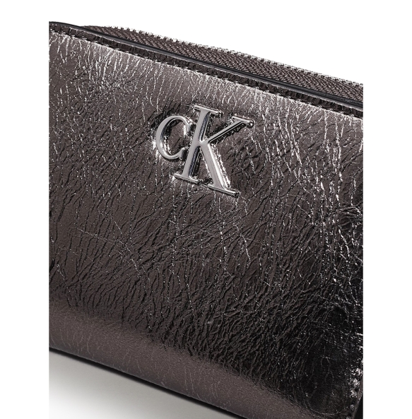 Πορτοφόλι CALVIN KLEIN 12745 Metallic Zip Around Wallet Μαύρο