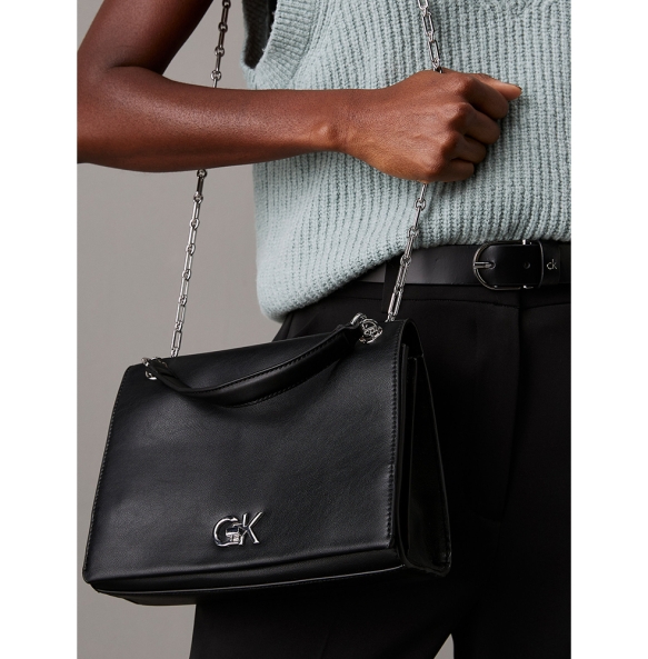 Τσάντα CALVIN KLEIN Convertible Shoulder Bag 12810 Μαύρο