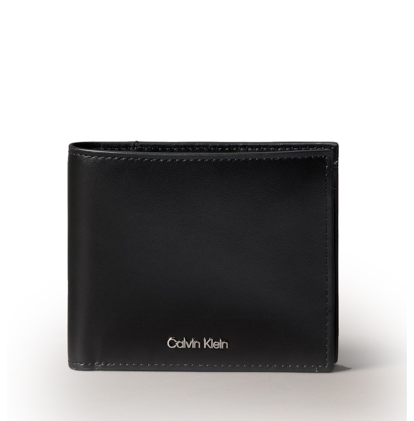 Πορτοφόλι CALVIN KLEIN Raised Full Grain Leather Wallet 1163G Μαύρο