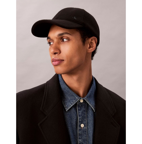 Καπέλο CALVIN KLEIN Felt Metal Plaque Cap 5054G Μαύρο