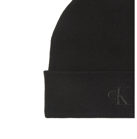 Σκουφάκι Calvin Klein Fine Rib Beanie 8020G Μαύρο