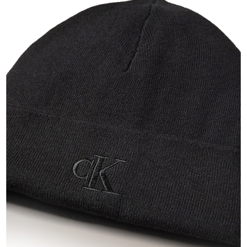 Σκουφάκι Calvin Klein Fine Rib Beanie 8020G Μαύρο