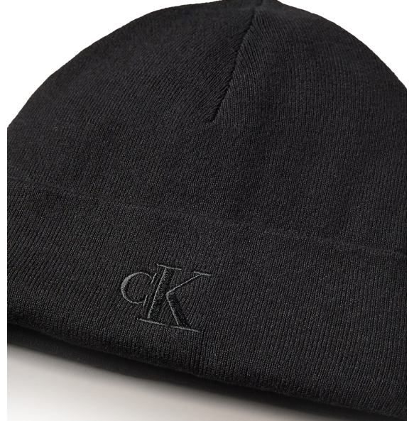 Σκουφάκι Calvin Klein Fine Rib Beanie 8020G Μαύρο