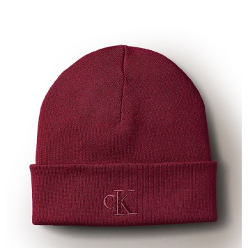 Σκουφάκι Calvin Klein Fine Rib Beanie 8020G Κόκκινο