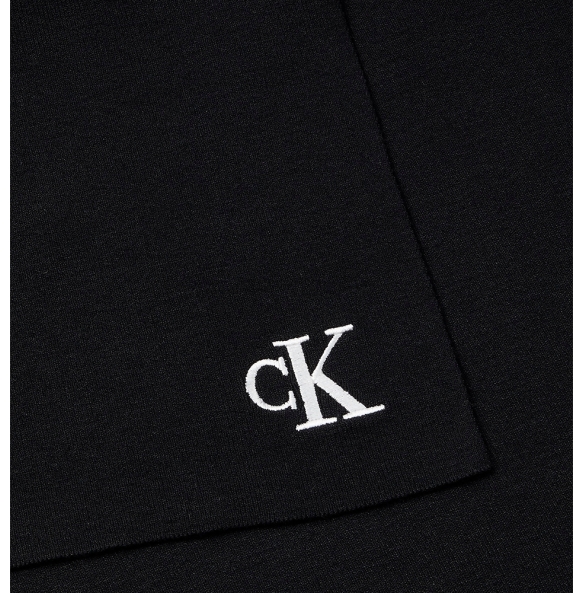 Κασκόλ CALVIN KLEIN CK Fine Rib Scarf 8021G Μαύρο