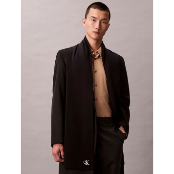 Κασκόλ CALVIN KLEIN CK Fine Rib Scarf 8021G Μαύρο
