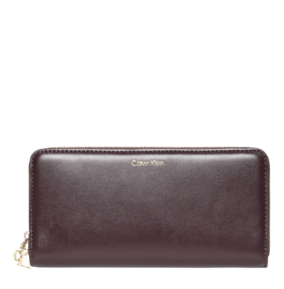 Πορτοφόλι CALVIN KLEIN Puller Large Zip Around 1093G Μπορντώ