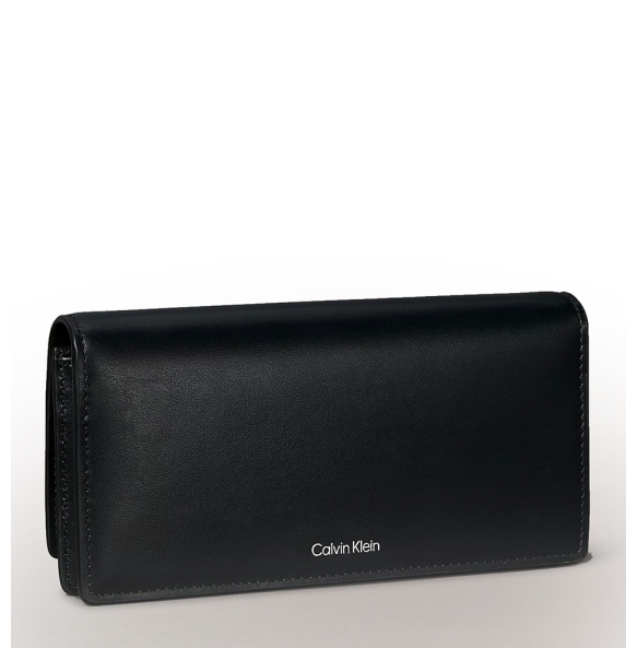 Πορτοφόλι CALVIN KLEIN Emblem Hardware Long Bifold 1098G Μαύρο