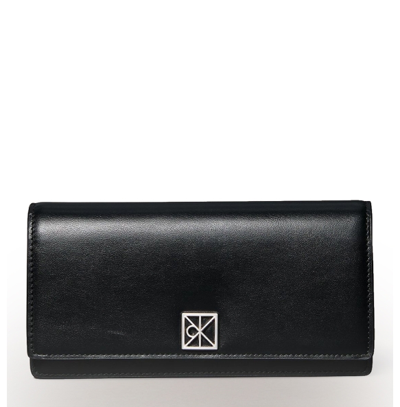 Πορτοφόλι CALVIN KLEIN Emblem Hardware Long Bifold 1098G Μαύρο