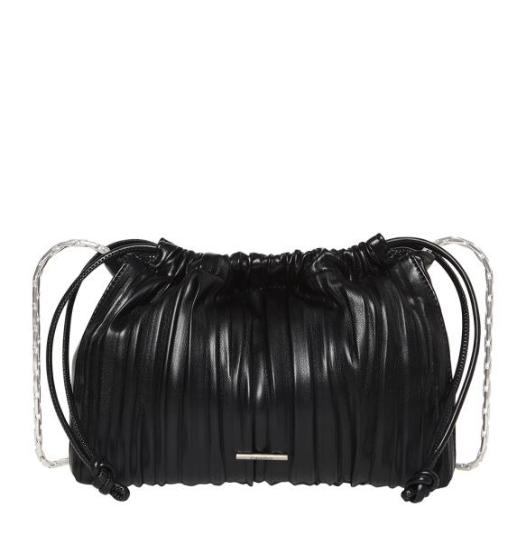 Γυναικεία τσάντα CALVIN KLEIN Drawstring Plisse 3076G Μαύρο