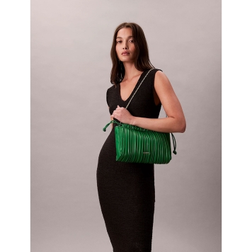 Γυναικεία τσάντα CALVIN KLEIN Drawstring Plisse 3076G Πράσινο