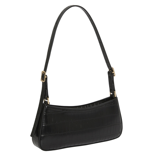 Γυναικεία τσάντα CALVIN KLEIN Croc Small Shoulder Bag 3283G Μαύρο