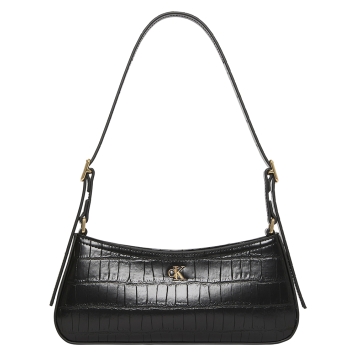 Γυναικεία τσάντα CALVIN KLEIN Croc Small Shoulder Bag 3283G Μαύρο