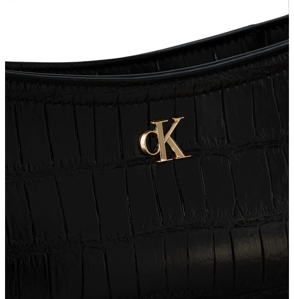 Γυναικεία τσάντα CALVIN KLEIN Croc Small Shoulder Bag 3283G Μαύρο