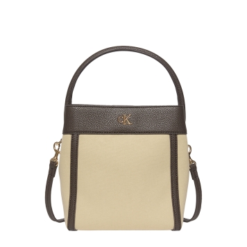 Γυναικεία τσάντα CALVIN KLEIN Canvas Bucket 3348G Μπεζ