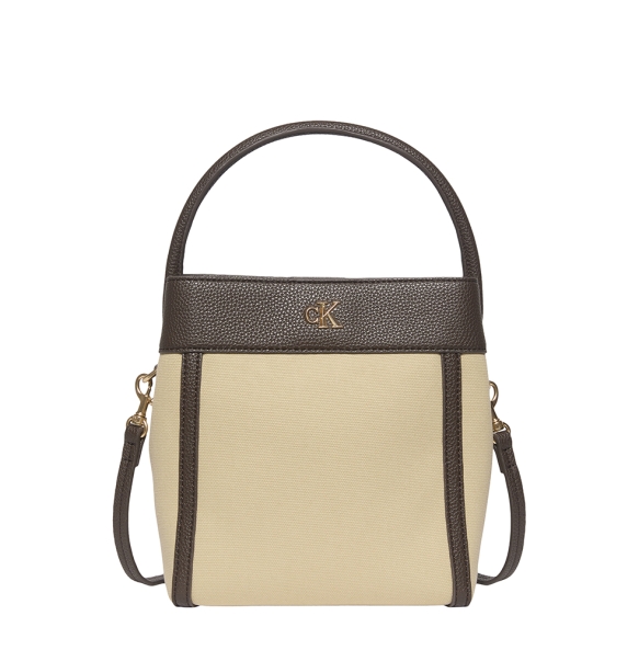 Γυναικεία τσάντα CALVIN KLEIN Canvas Bucket 3348G Μπεζ