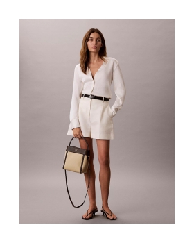 Γυναικεία τσάντα CALVIN KLEIN Canvas Bucket 3348G Μπεζ