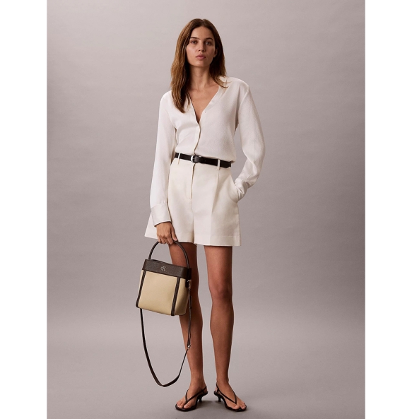 Γυναικεία τσάντα CALVIN KLEIN Canvas Bucket 3348G Μπεζ