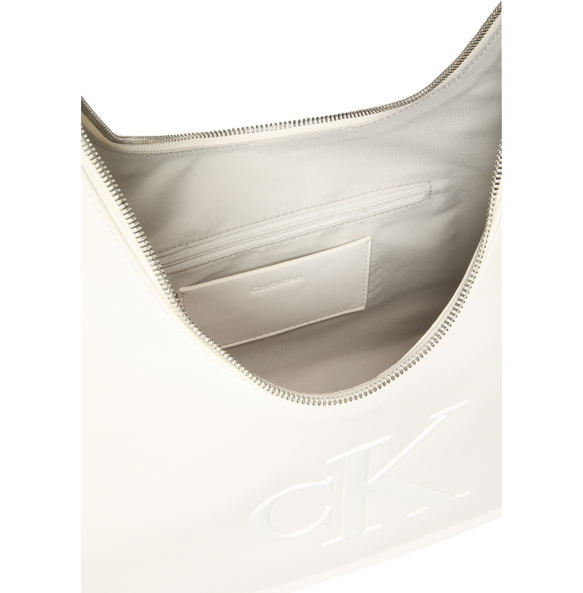 CALVIN KLEIN Bold CK Crescent Bag 3427G Λευκό CALVIN KLEIN Bold CK Crescent Bag 3427G Λευκό