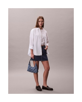 Γυναικεία τσάντα CALVIN KLEIN Emblem Denim Shoulder Bag 3431G Μπλε