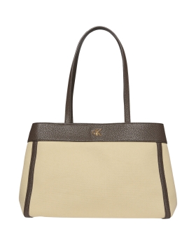 Γυναικεία τσάντα CALVIN KLEIN Canvas Medium Tote 3503G Μπεζ