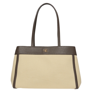 Γυναικεία τσάντα CALVIN KLEIN Canvas Medium Tote 3503G Μπεζ