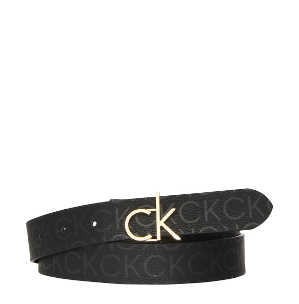 Ζώνη CALVIN KLEIN CK Buckle Reversible 038G 2.5cm  Μαύρο