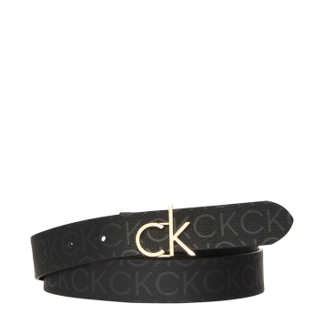 Ζώνη CALVIN KLEIN CK Buckle Reversible 038G 2.5cm  Μαύρο