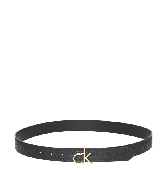 Ζώνη CALVIN KLEIN CK Buckle Reversible 038G 2.5cm  Μαύρο