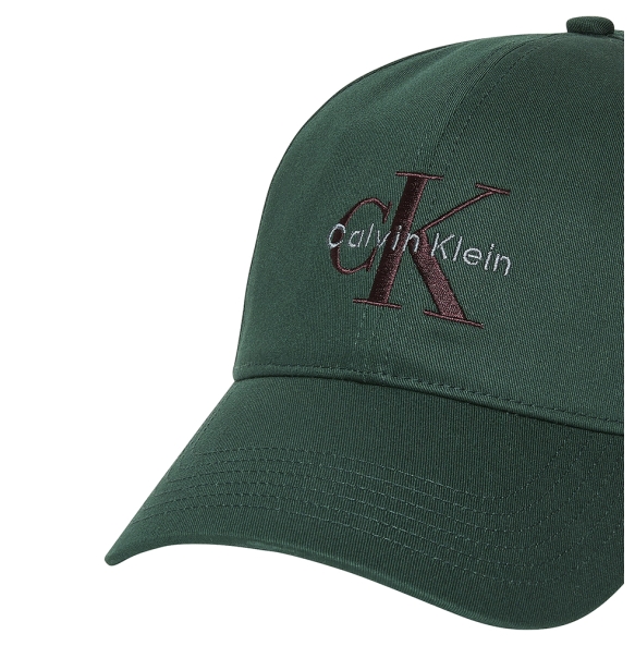 Καπέλο CALVIN KLEIN Mono Logo Baseball Cap 004G Πράσινο