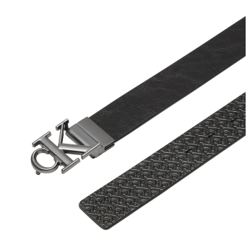Ζώνη CALVIN KLEIN Monogram Plaque 033G ΅3.5 Μαύρο