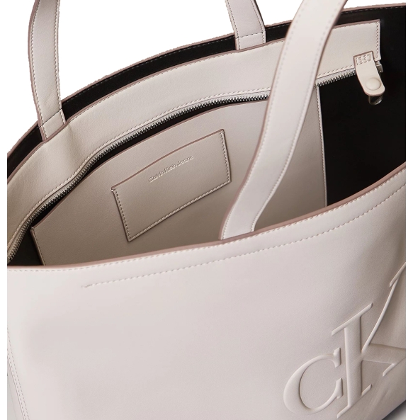 Τσάντα CALVIN KLEIN Sculpted Slim Tote 3070G Μπεζ