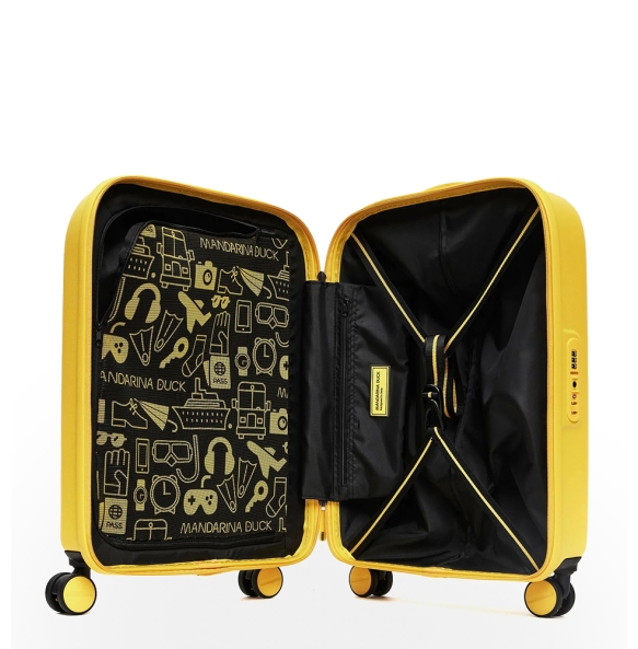 Βαλίτσα καμπίνας σκληρή MANDARINA DUCK P10SZV34 55x35x23/26 cm Κίτρινο Βαλίτσα καμπίνας σκληρή MANDARINA DUCK P10SZV34 55x35x23/26 cm Κίτρινο