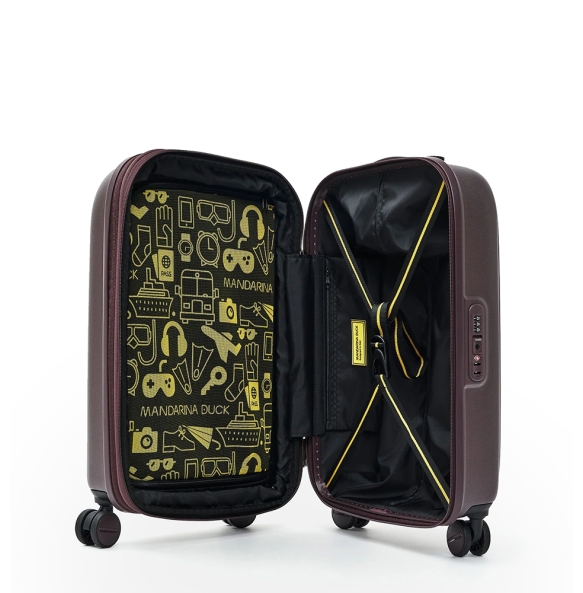 Βαλίτσα καμπίνας σκληρή MANDARINA DUCK P10SZV34 55x35x23/26 cm Καφέ