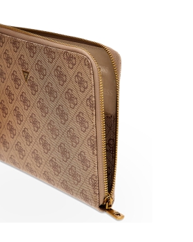 Τσαντάκι Χειρός GUESS Milano Clutch PMBALOP5235 Μπεζ