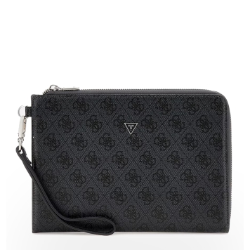Τσαντάκι Χειρός GUESS Milano Clutch PMBALOP5235 Ανθρακί