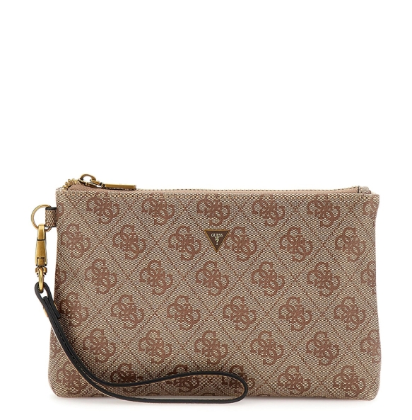Τσαντάκι Χειρός GUESS Hull Mini Pouch PMHULOP5237 Μπεζ