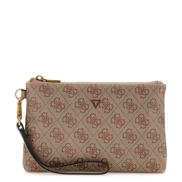 Τσαντάκι Χειρός GUESS Hull Mini Pouch PMHULOP5237 Μπεζ