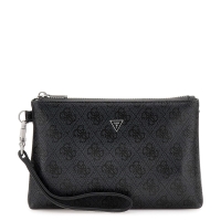 Τσαντάκι Χειρός GUESS Hull Mini Pouch PMHULOP5237 Μαύρο