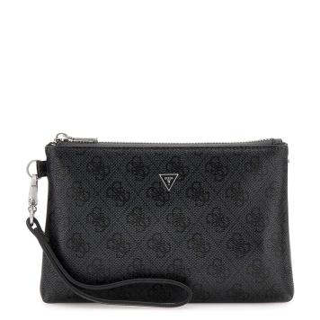 Τσαντάκι Χειρός GUESS Hull Mini Pouch PMHULOP5237 Μαύρο